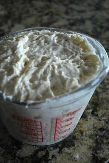 sourdough starter in measuring cup