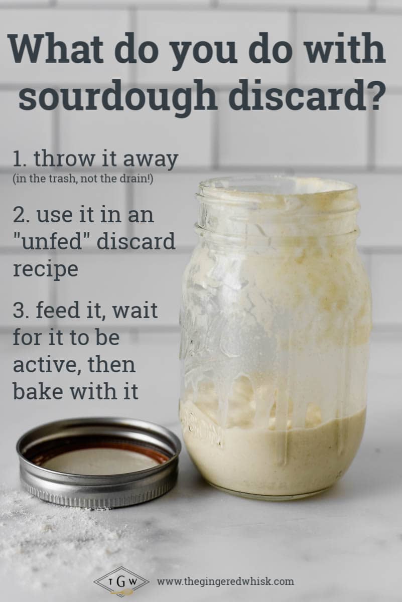 image showing uses for sourdough starter discard