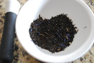 bowl of earl grey tea