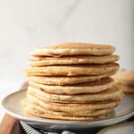 stack of sourdough pancakes