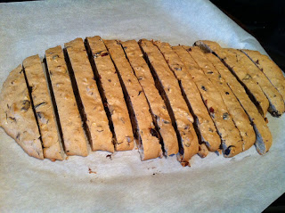 freshly baked biscotti 