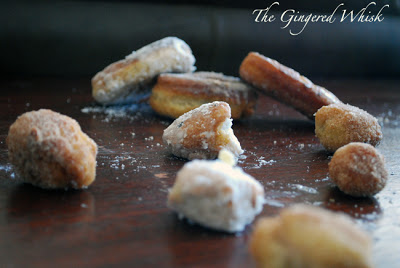 table spread with donuts and donut holes