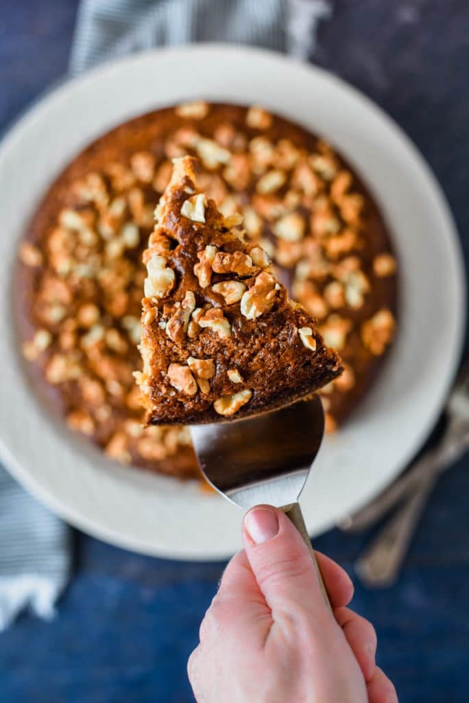 armenian nutmeg cake slice