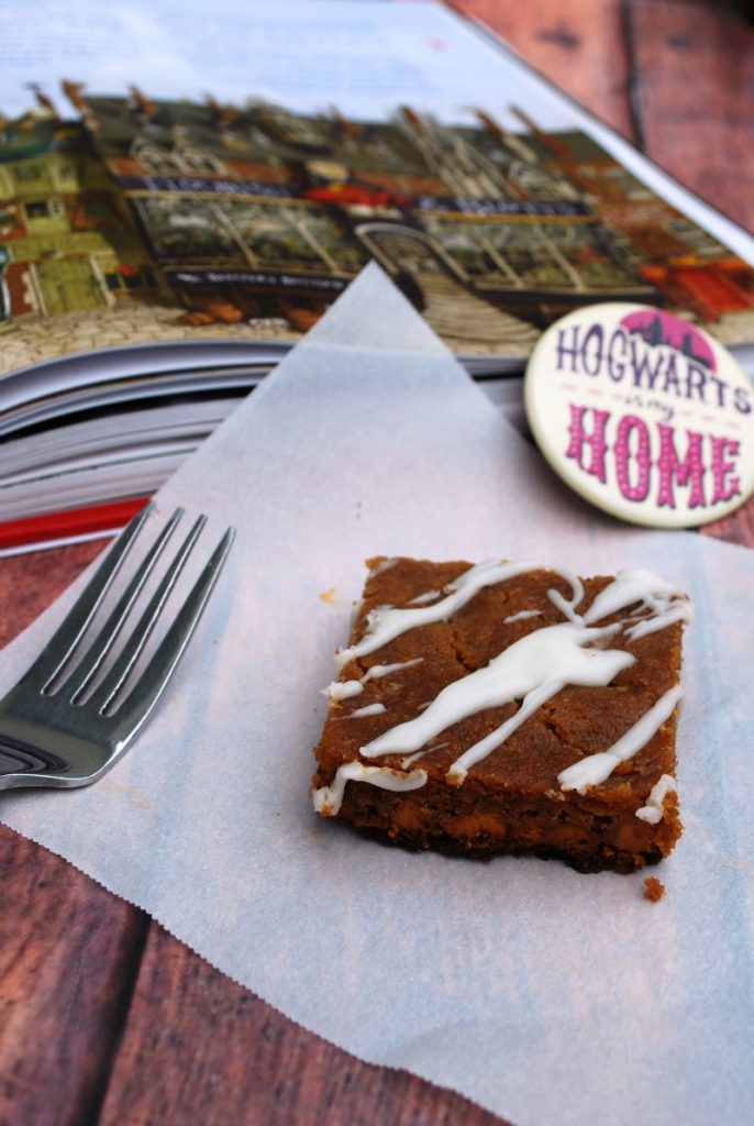 harry potter desert bar on piece of parchment paper 