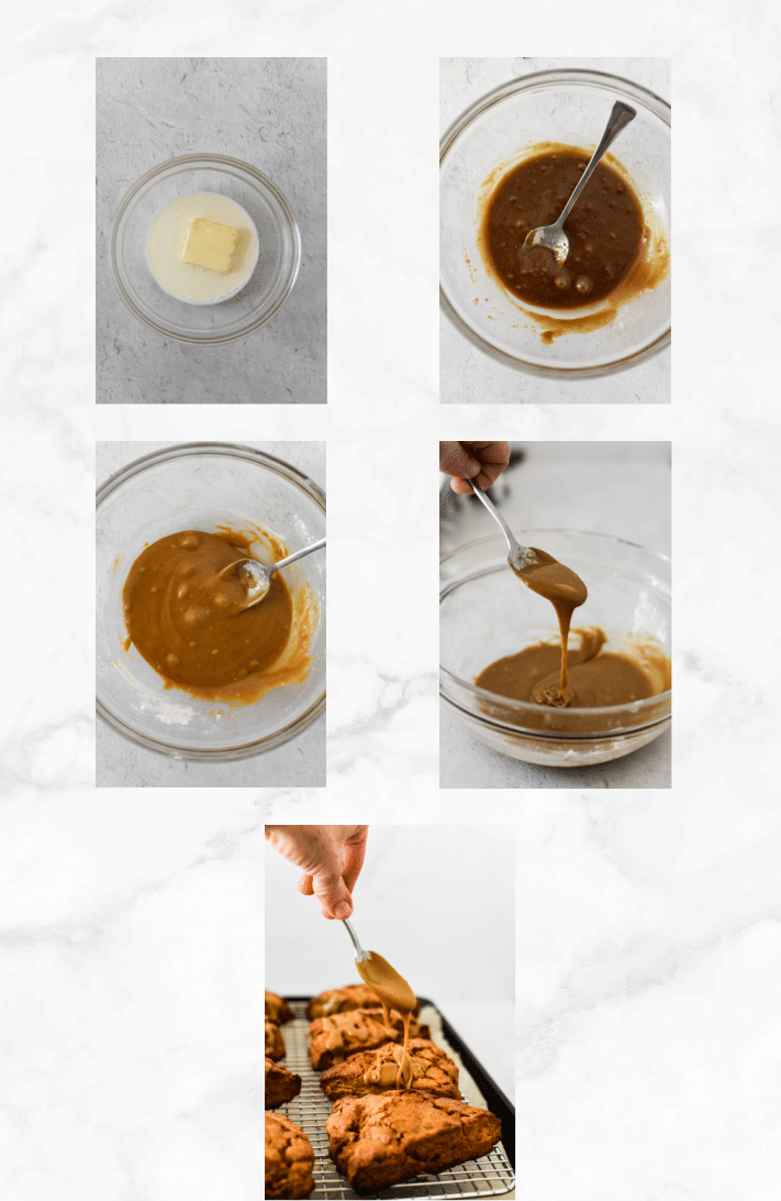 how to make brown sugar glaze for scones