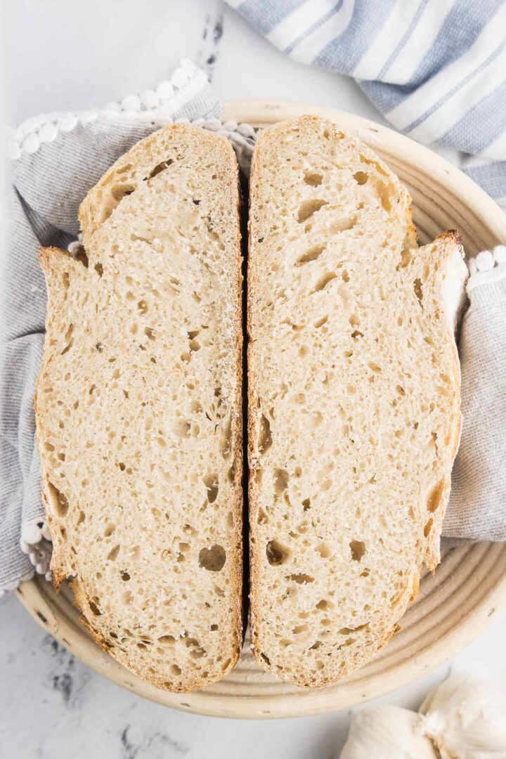 Roasted Garlic Sourdough Bread The Gingered Whisk