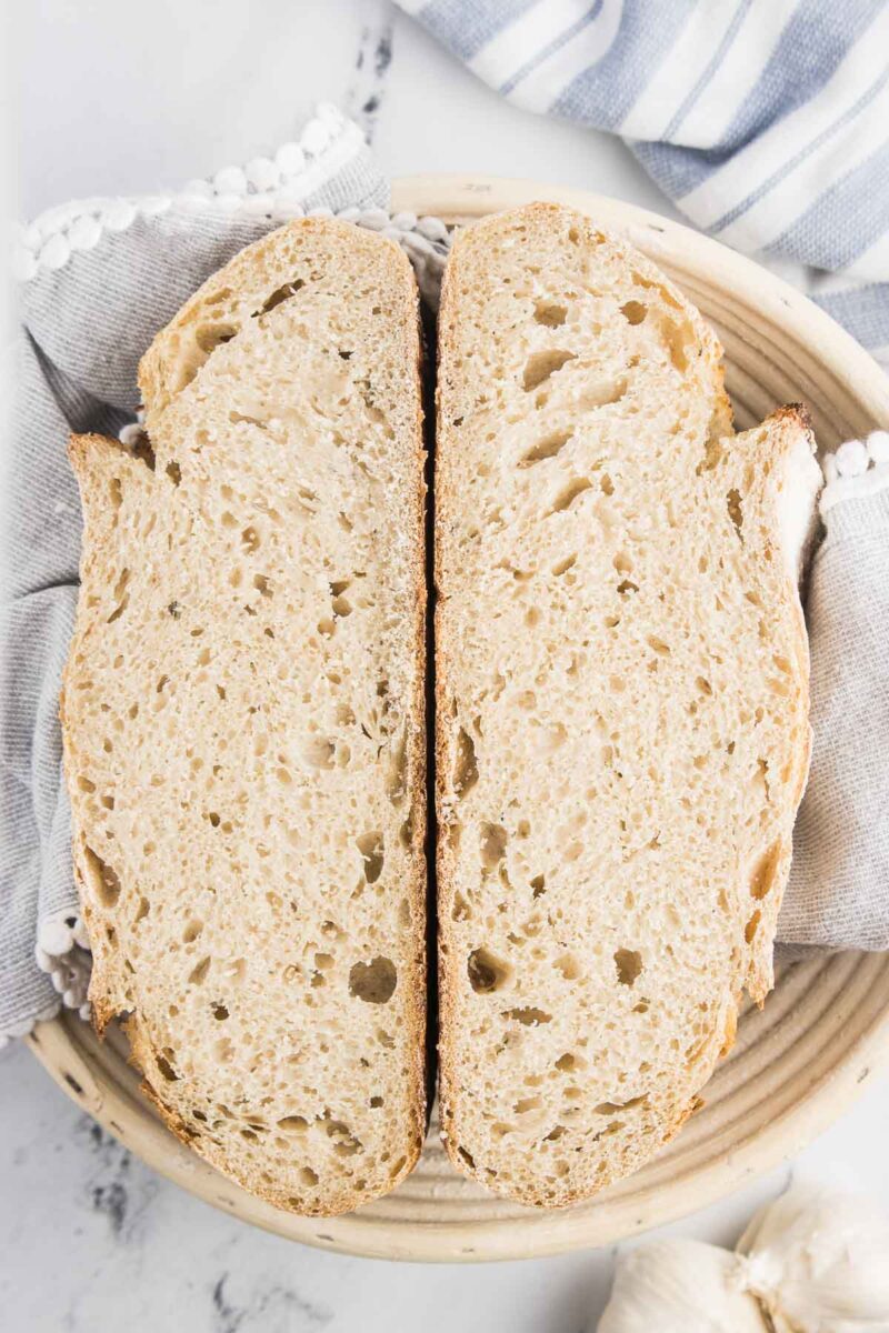 Roasted Garlic Sourdough Bread The Gingered Whisk