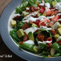 Strawberry, Avocado and Bacon Salad with Creamy Dressing