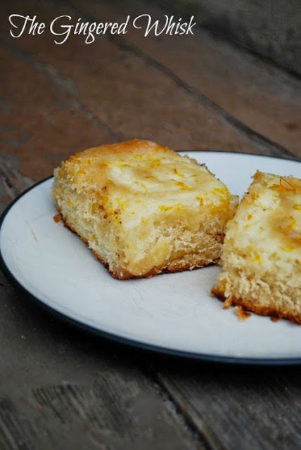 lemon cream cheese rolls on plate