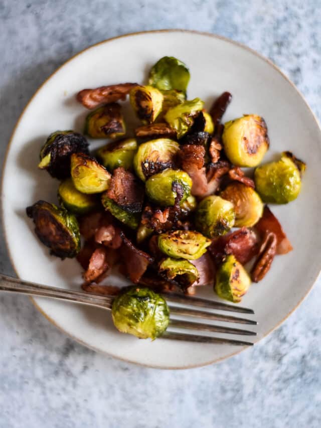 How to Make Maple Bacon Brussels Sprouts The Gingered Whisk