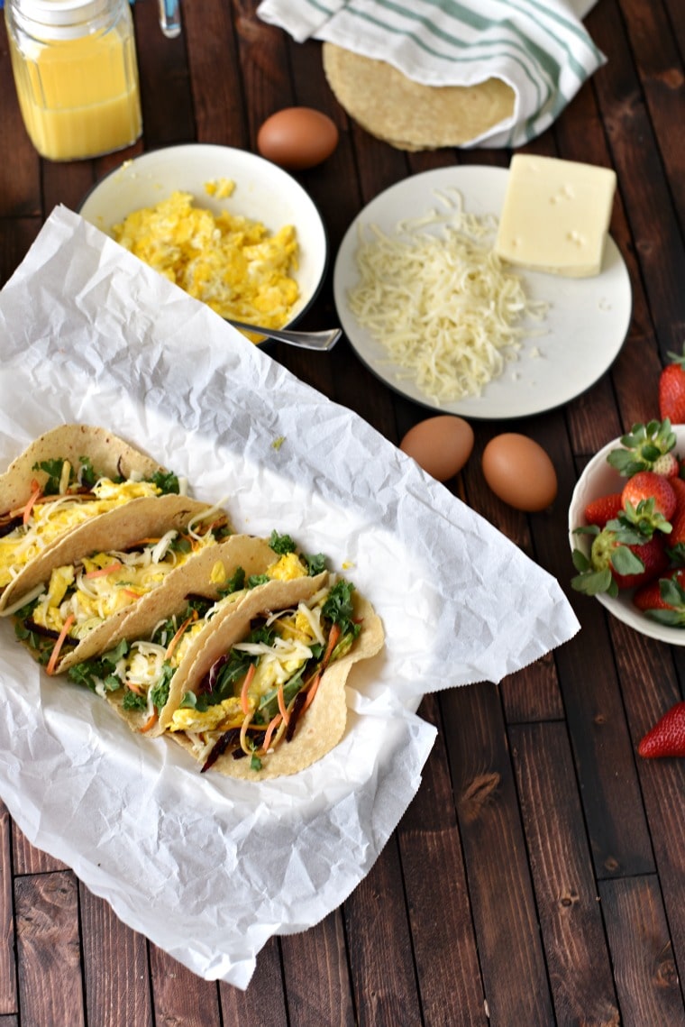 Egg & Roasted Veggie Tacos