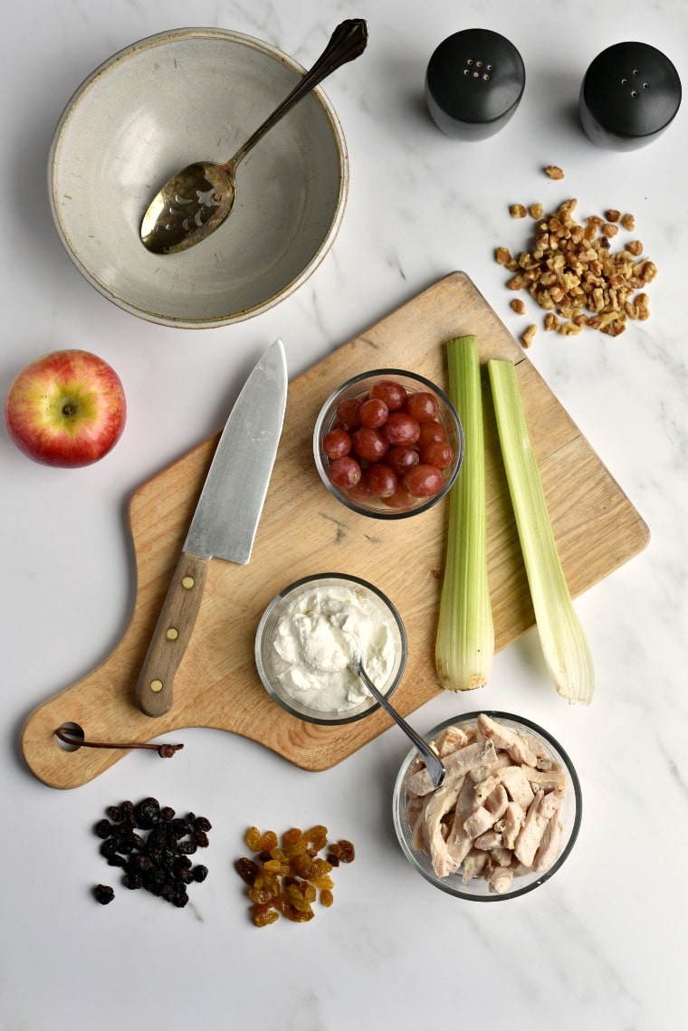 Ingredients for Waldorf Salad