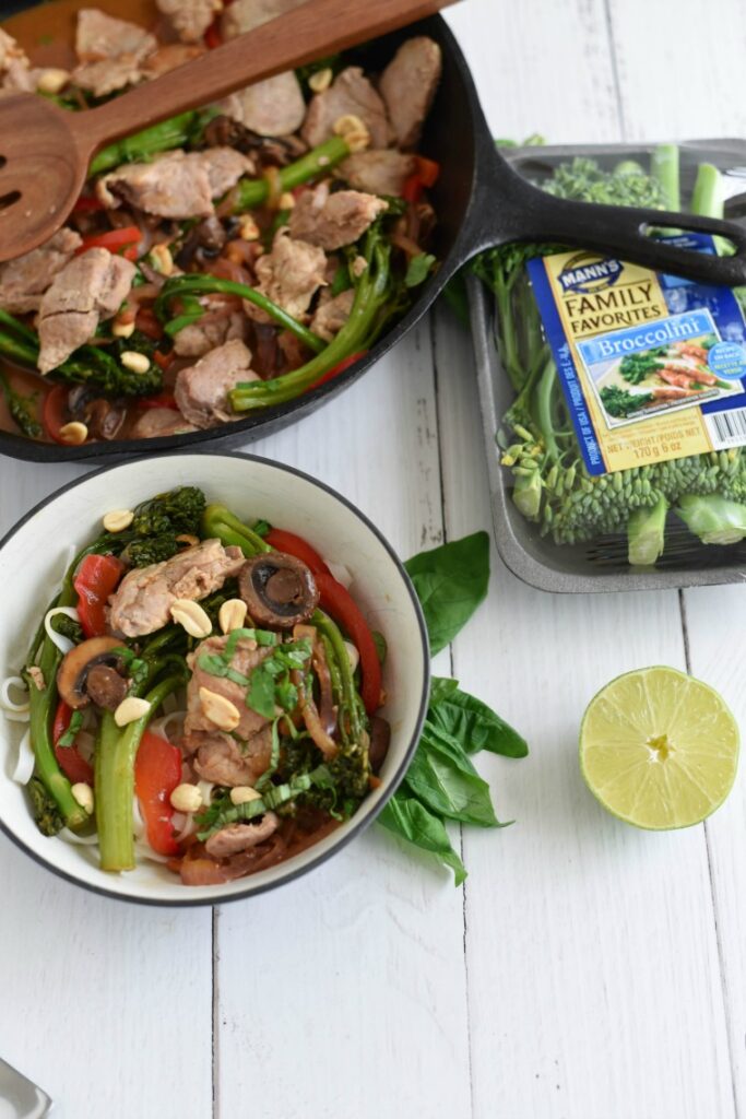 Thai Stir Fry with Pork and Broccolini The Gingered Whisk