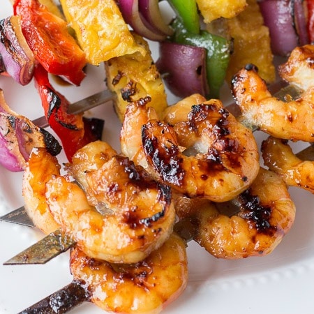 Honey Ginger Shrimp Skewers