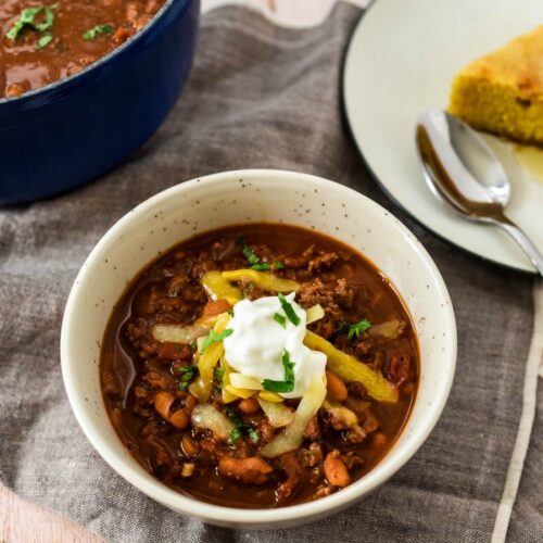 KidFriendly Bison and Chocolate Chili Recipe The Gingered Whisk