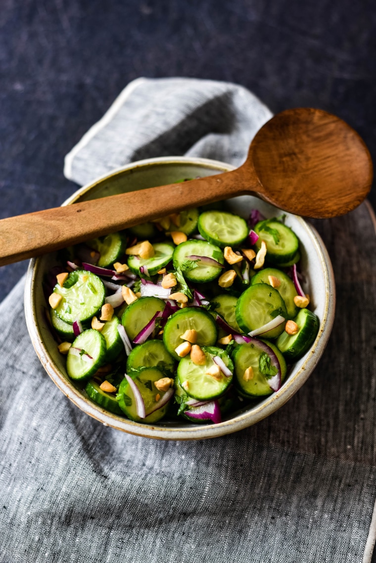 Easy Thai Cucumber Salad Recipe - The Gingered Whisk