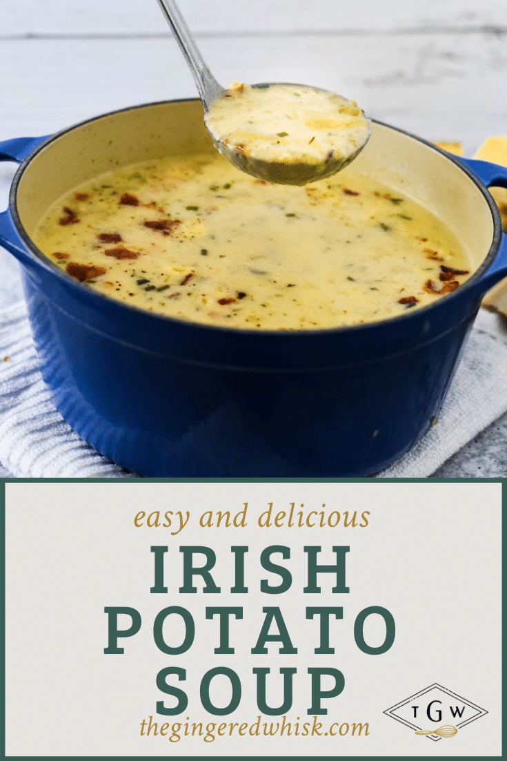Slow Cooker Irish Potato Soup - The Gingered Whisk