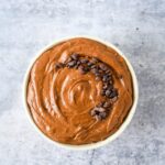 brownie batter dip in bowl