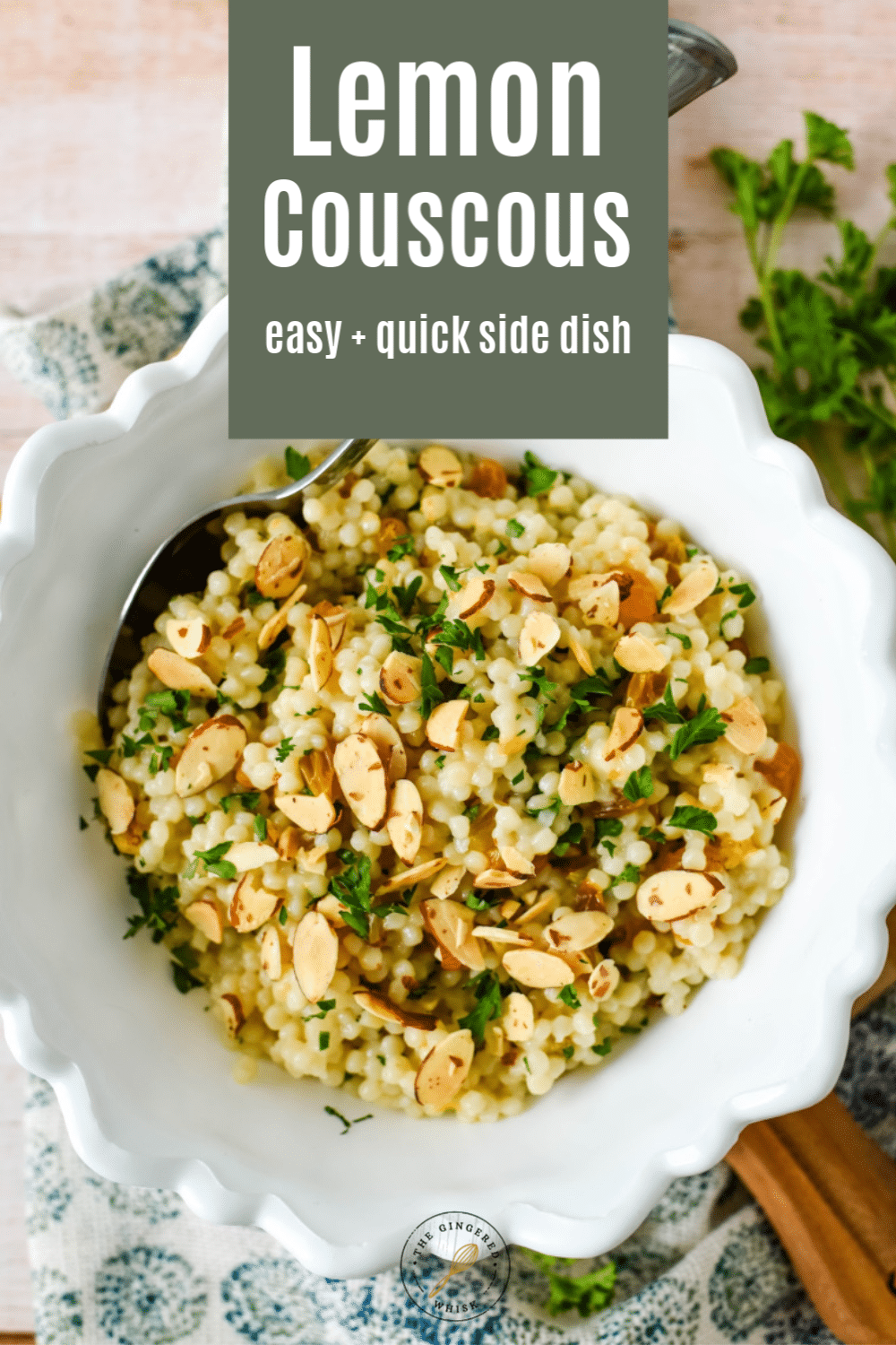 Easy Lemon Couscous Recipe The Gingered Whisk