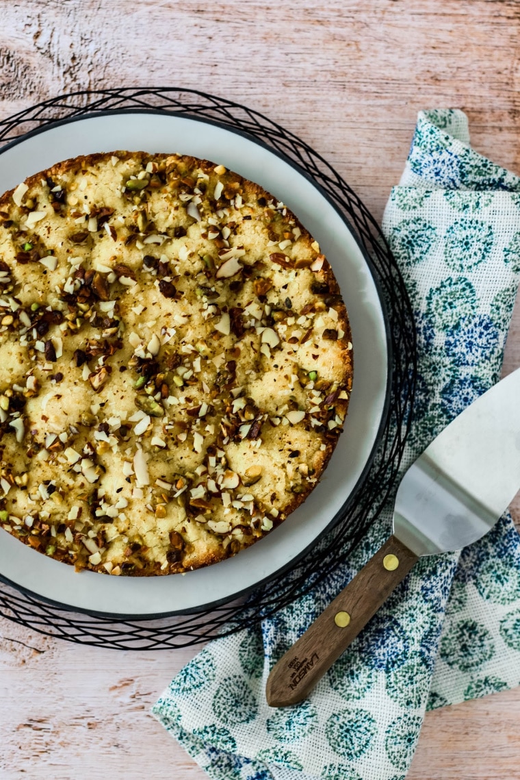 basbousa cake on plate