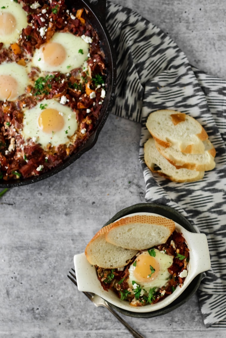 shakshuka serving in bowl