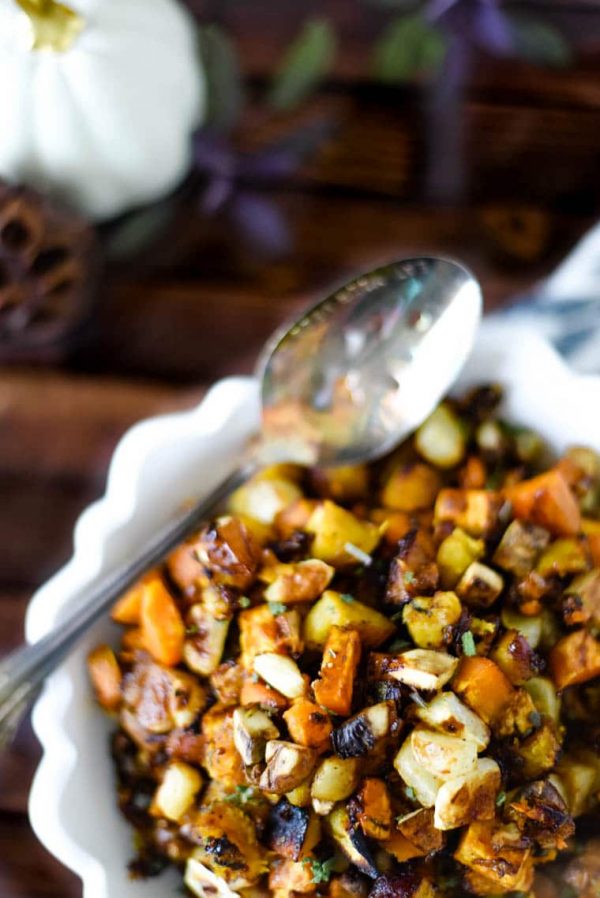 Sage Maple Roasted Vegetables The Gingered Whisk