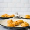 plate with five chinese peanut cookies on