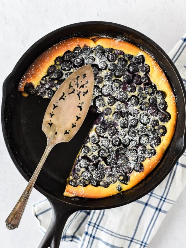 Simple Blueberry Clafoutis: Classic French Dessert!