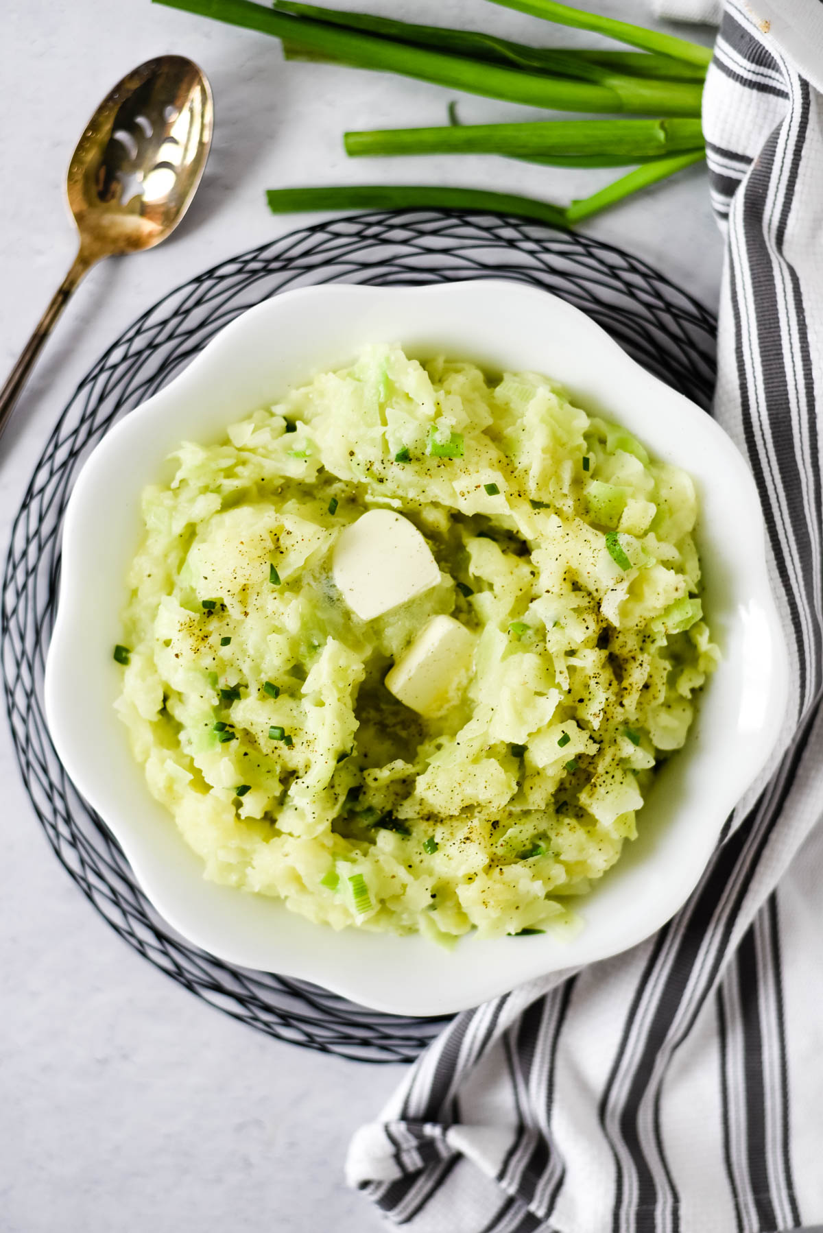 Irish Colcannon Mash Potatoes - The Gingered Whisk