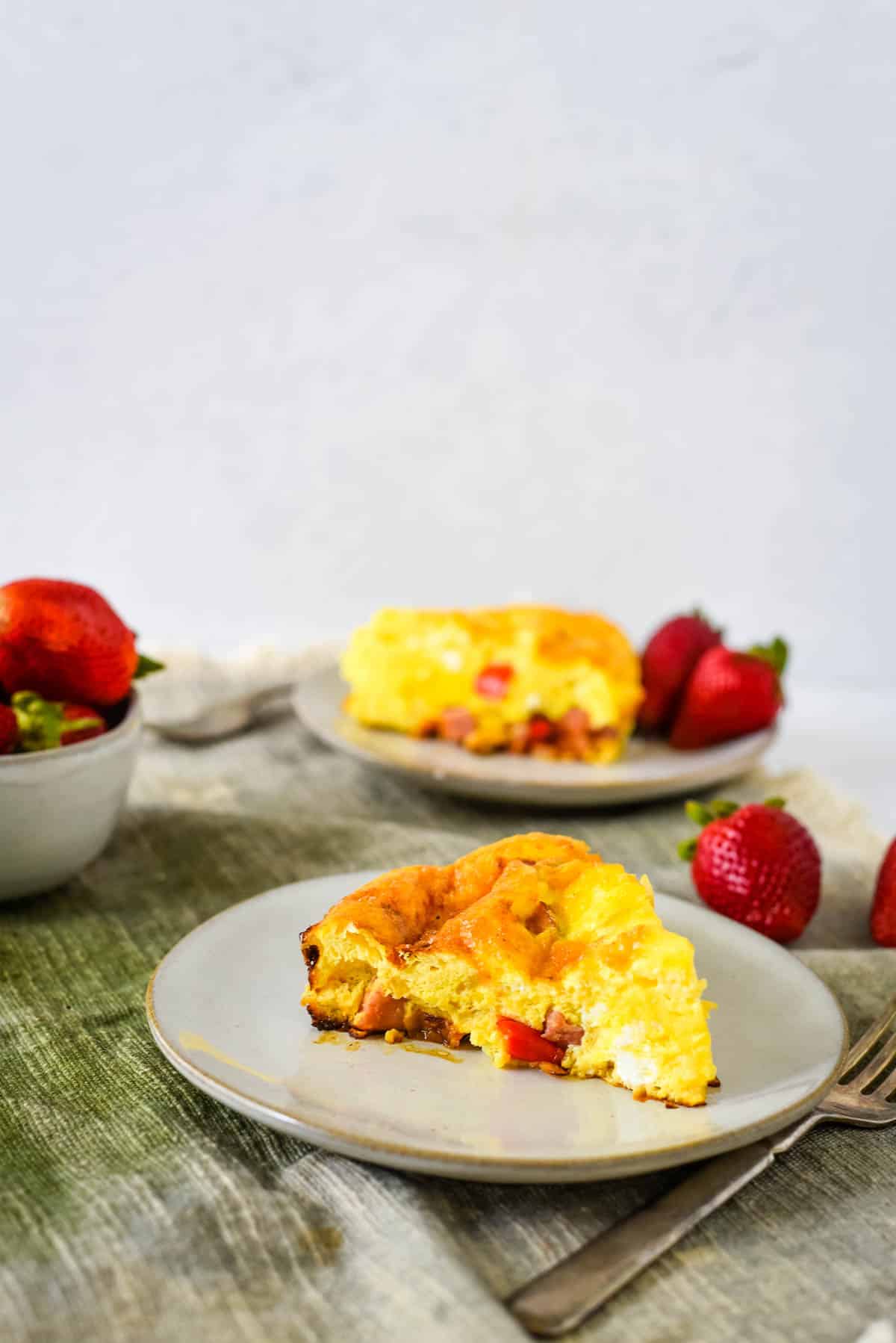 Easy Ham and Cheese Frittata - Family Friendly Brunch Recipe