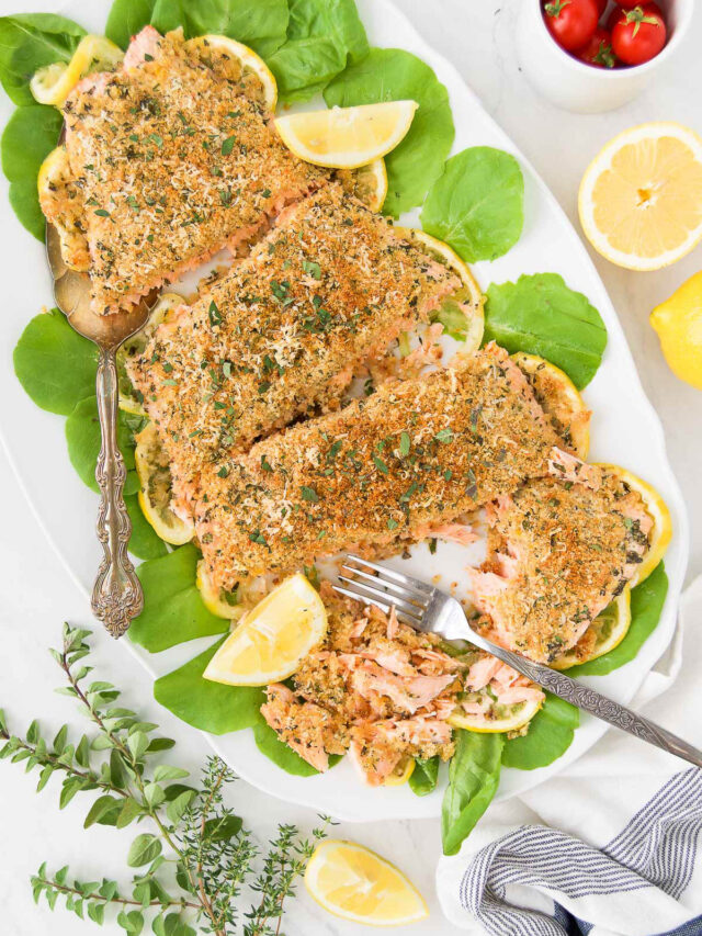 How to Make Herb Crusted Salmon The Gingered Whisk