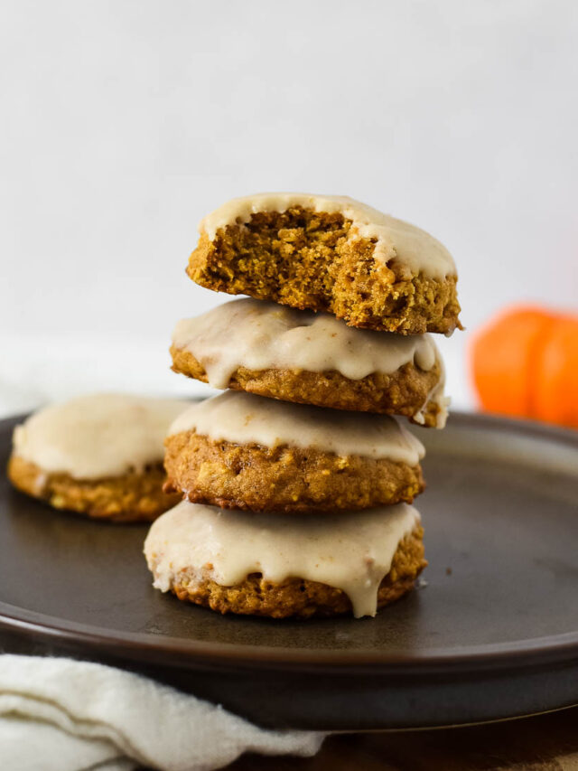 Fall Fun: Pumpkin Oatmeal Cookies with Brown Butter Icing