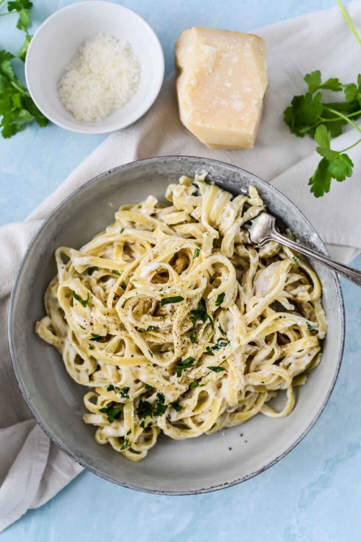 Homemade Alfredo Sauce with Milk - The Gingered Whisk