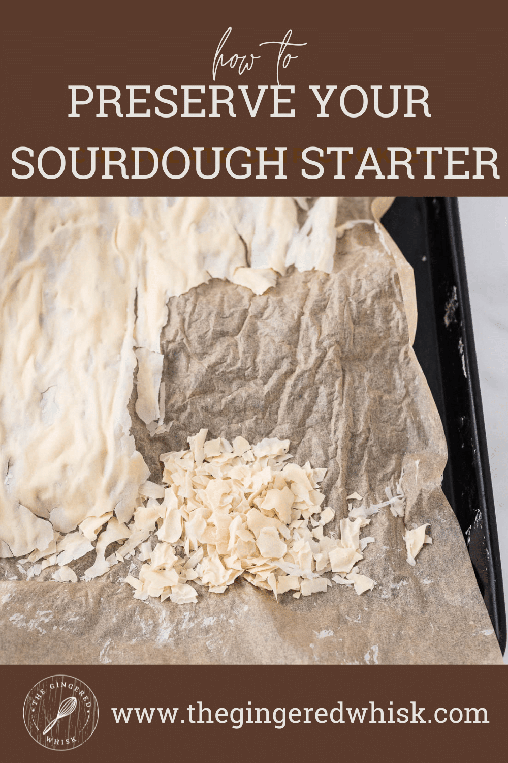 How to dry sourdough starter