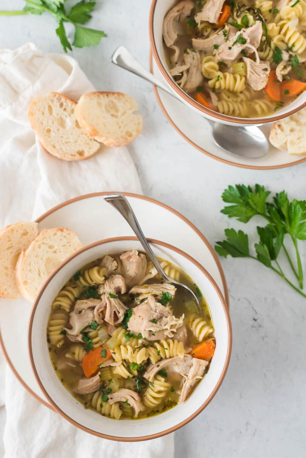 Instant Pot Turkey Noodle Soup The Gingered Whisk